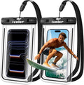 2-Pack Waterproof Phone Pouch, Cell Phone Dry Bag for iPhone 17/16/15 Pro Max, Samsung S26/S25 Ultra, Waterproof