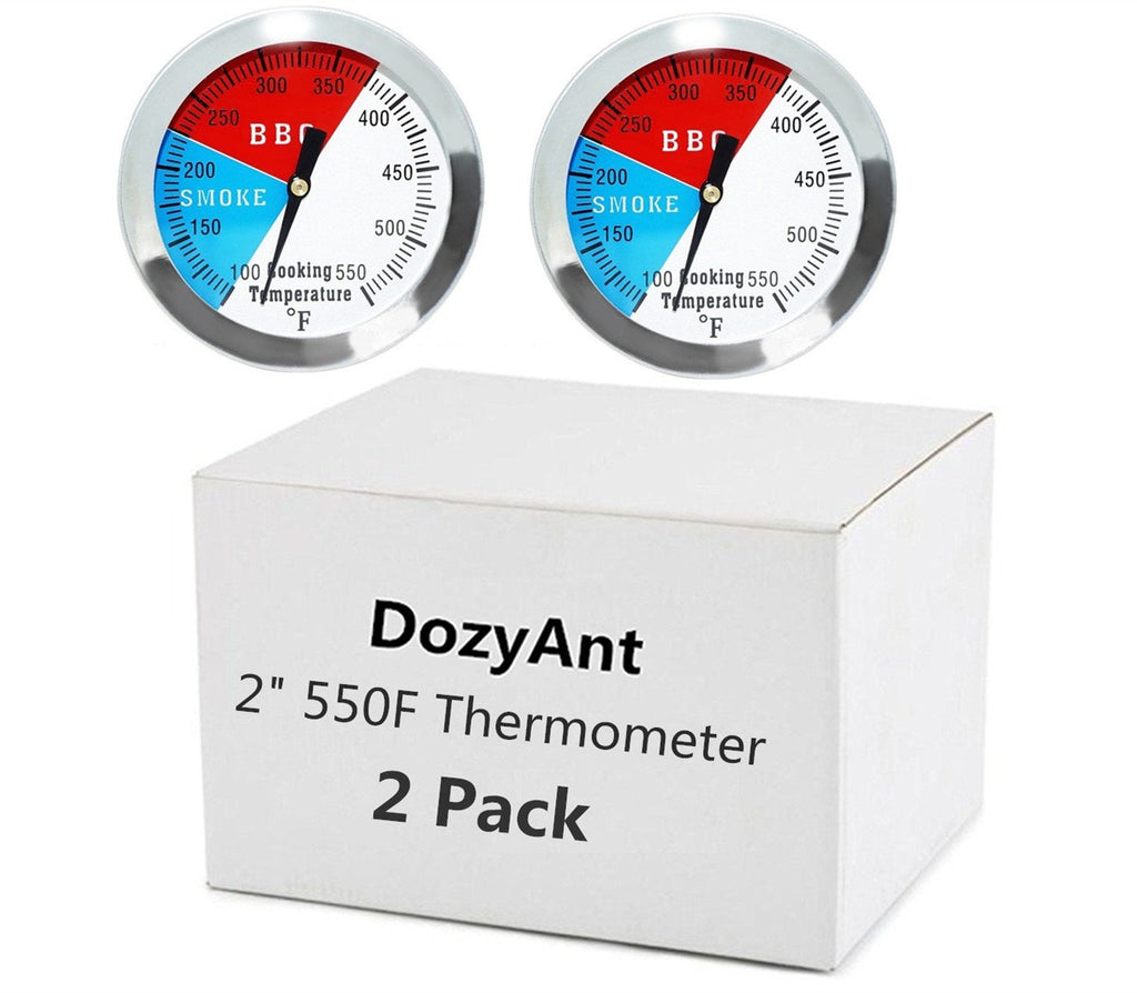 2 Inch BBQ Thermometer Gauge 2 Pack Smoker Temperature Gauge for Grill Pit