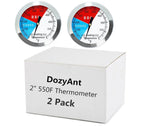 2 Inch BBQ Thermometer Gauge 2 Pack Smoker Temperature Gauge for Grill Pit