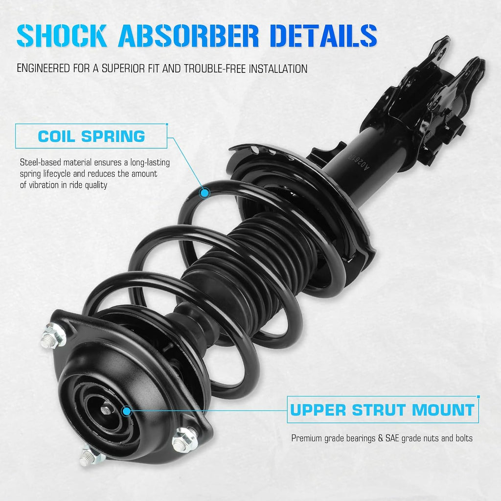 Front Struts Shocks for 2011-2016 Hyundai Elantra Only Sedan (No Hatchback)