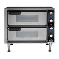 Pizza Oven with Independent Double-Deck & 14" Pizza Deck