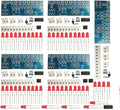 Acxico 5Pcs NE555 CD4017 Chaser Flowing Water Red Light LED DIY Kit Soldering Practice Kits