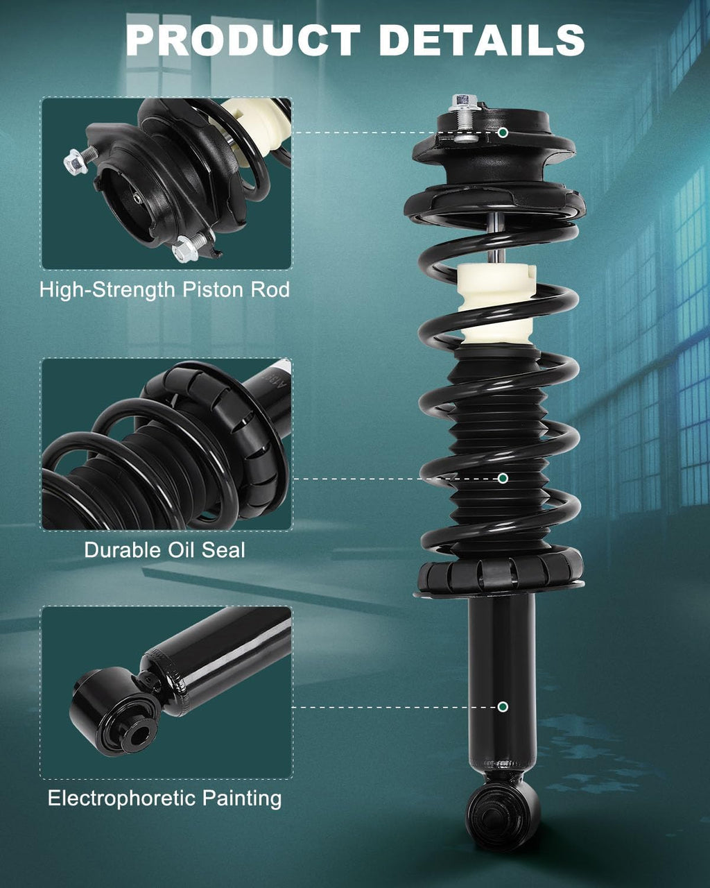 AUTOMUTO Rear Complete Struts Spring Assembly for Subaru Legacy 2010-2012