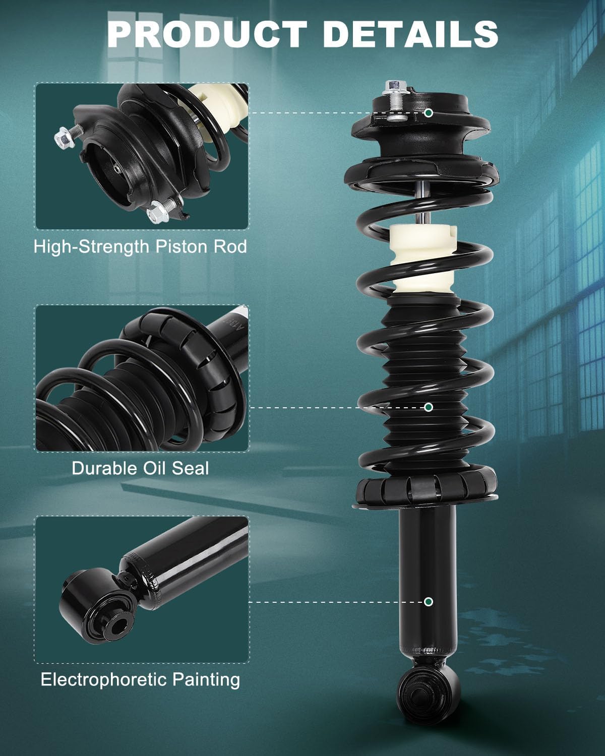 AUTOMUTO Rear Complete Struts Spring Assembly for Subaru Legacy 2010-2012