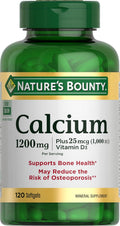 Calcium 1200 mg with 1000 IU Vitamin D3 - Bone Health Softgels, Calcium and Vitamin D Supplement, Gluten Free, 2