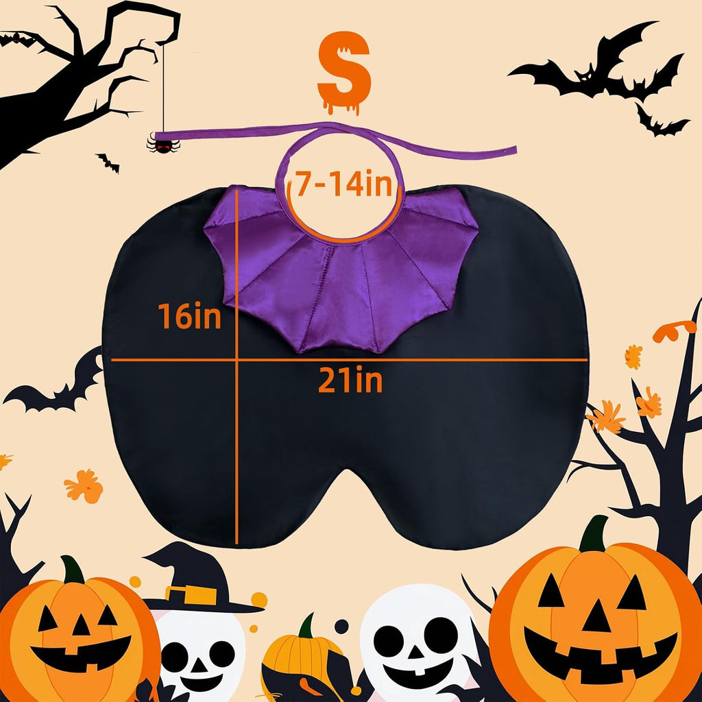 Small Dog Costume for Halloween, Vampire Cloak Dog Halloween Costume, Devil Cape Halloween Costumes for Small Dogs