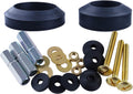 Hibbent Universal Toilet Tank to Bowl Gaskets with 3 Sets Brass Hardware Kits Fits Most 2-Inch 2.5-Inch Flush Valve Opening 2-Piece Toilet Tanks