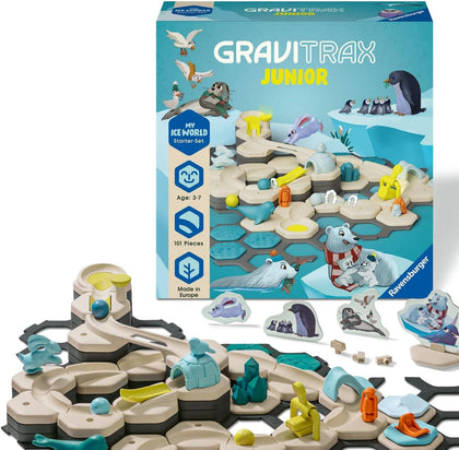Ravensburger GraviTrax Junior Starter Set L Ice - Marble Run, STEM and Construction Toys for Kids Age 3 Years Up