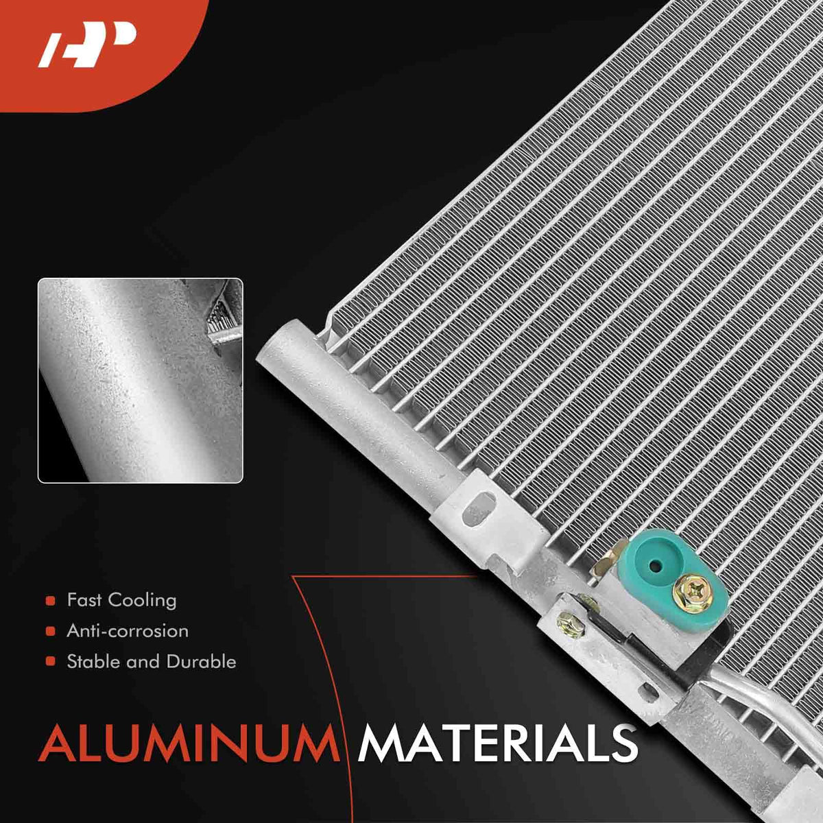 A-Premium Air Conditioning Condenser Compatible with Honda