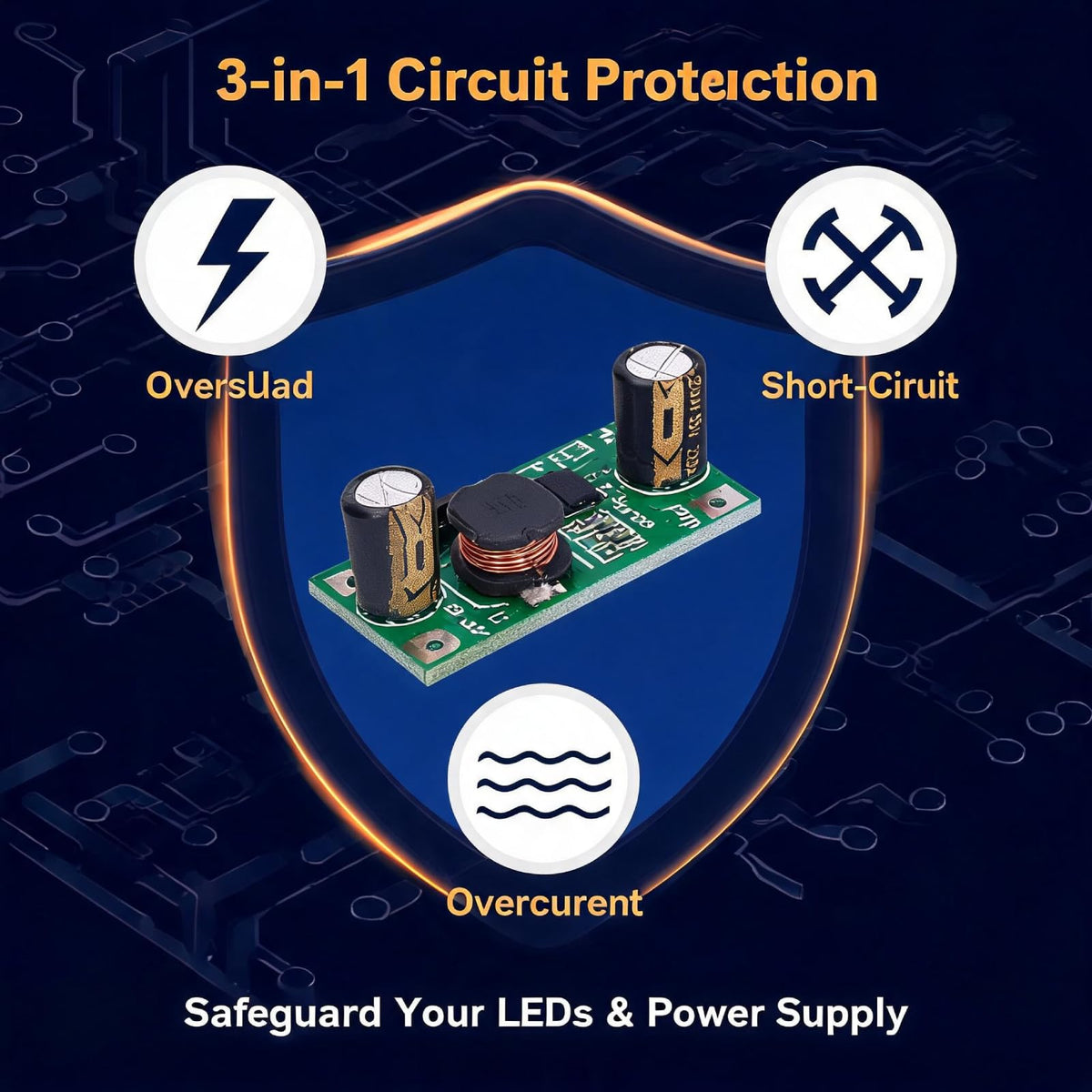 AUNMAS 6PCS 3W/2W LED Driver Module, Constant Current Module PWM Control 700mA Dimming DC 5-35V Input