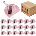 18 Pack Mini Dustpan Brush Set Small Broom Set Bulk,Pink
