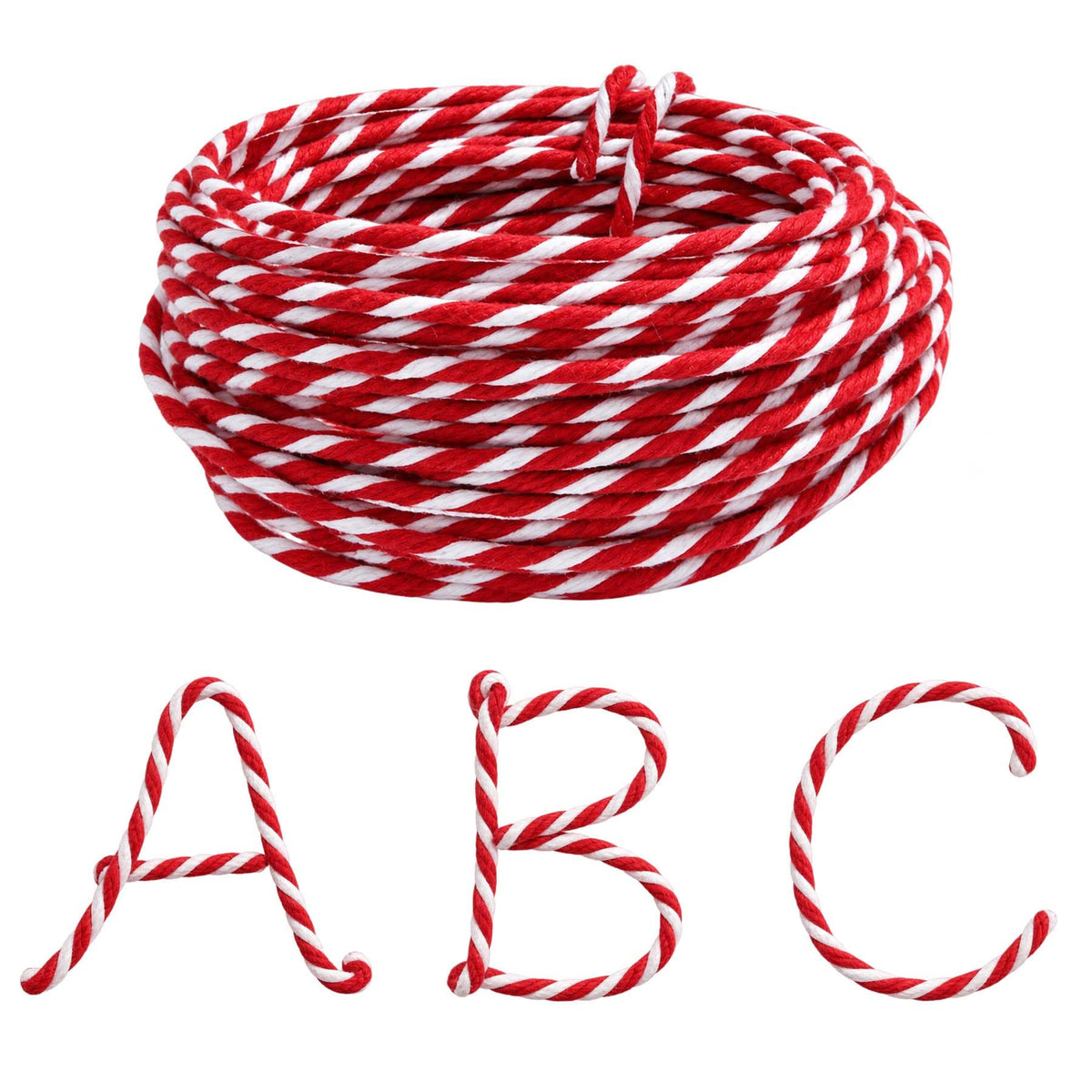 32 Ft Wired Hemp Rope, Bendable Wired Twine for Wreaths andDIY Crafts