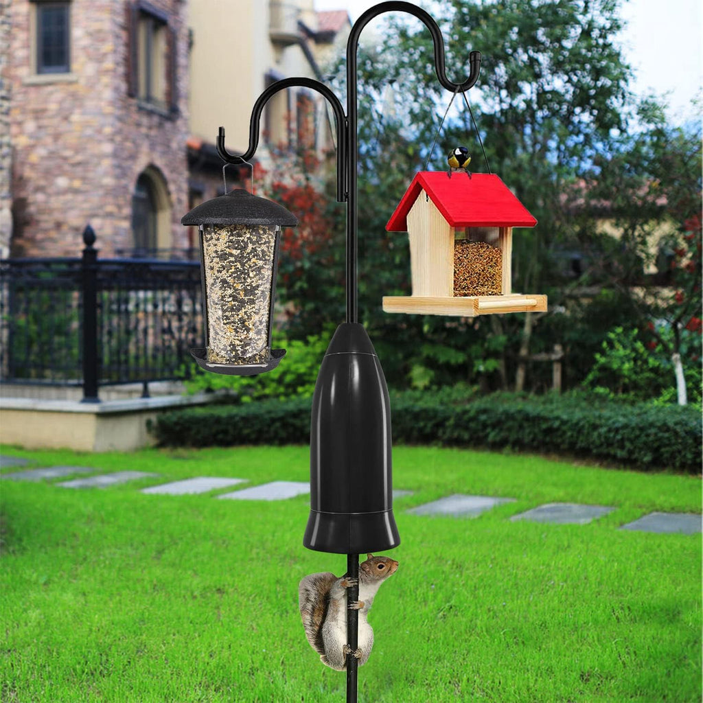 Squirrel Baffle for Bird Feeder Pole,Installation Without Removing the Pole,Wrap Around Poles Protect Bird
