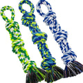 [3 Pack] Dog Rope Toys for Large and Medium Aggressive Chewers, Nearly Indestructible Rope Chew Toys, Heavy Duty 100%