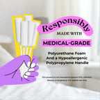 Swizzle Sticks, 25-Pack - Soft Absorbent Post-Intimacy Sponges