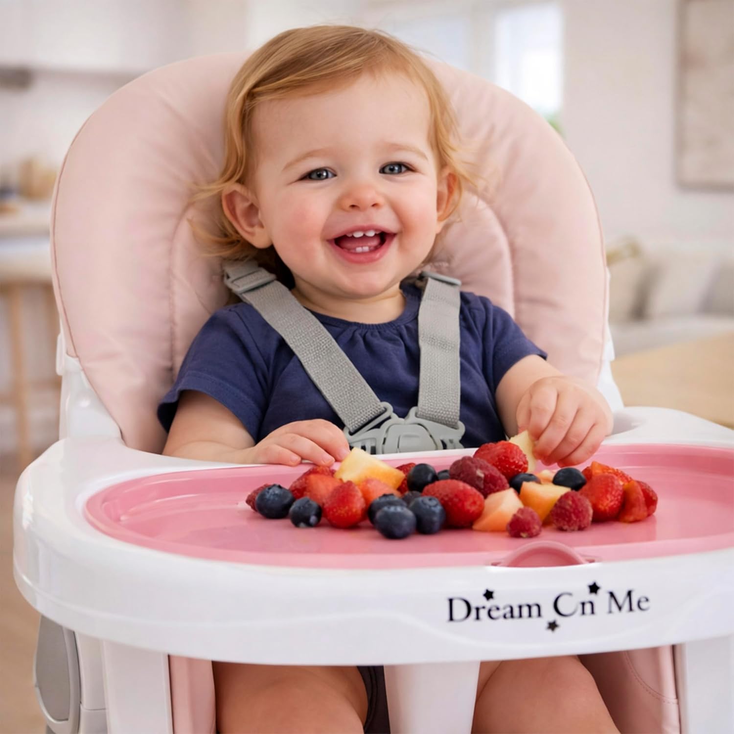 TableTalk 2-in-1 High Chair for Baby & Toddler – Convertible High Chair to Junior Chair, Removable Padded Seat, Dual
