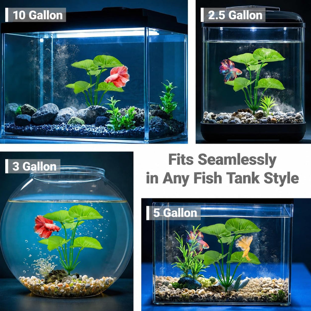 Aquarium Plants Soft Betta Fish Tanks Decor 6-in Aquarium Decorations