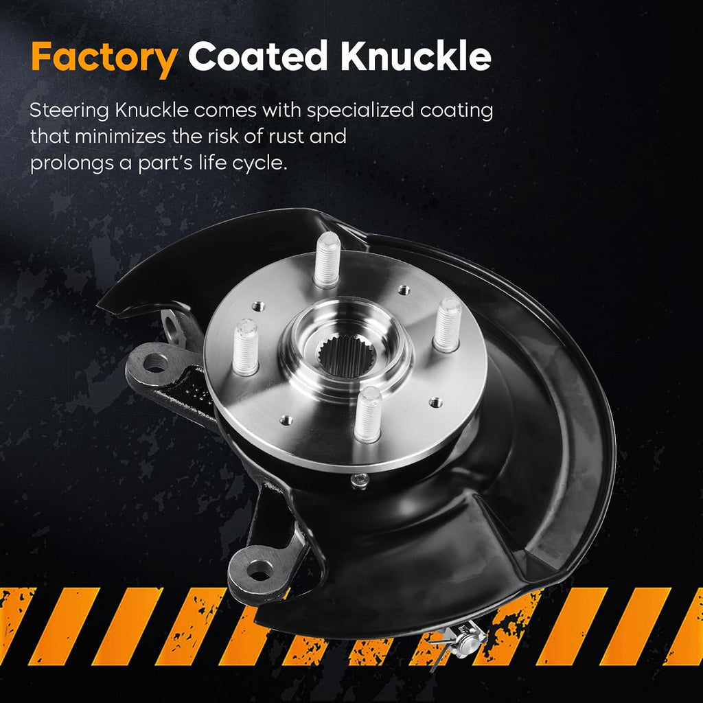 Front Steering Knuckle Wheel Bearing Hub Assembly for Honda Civic 03-05 1.7