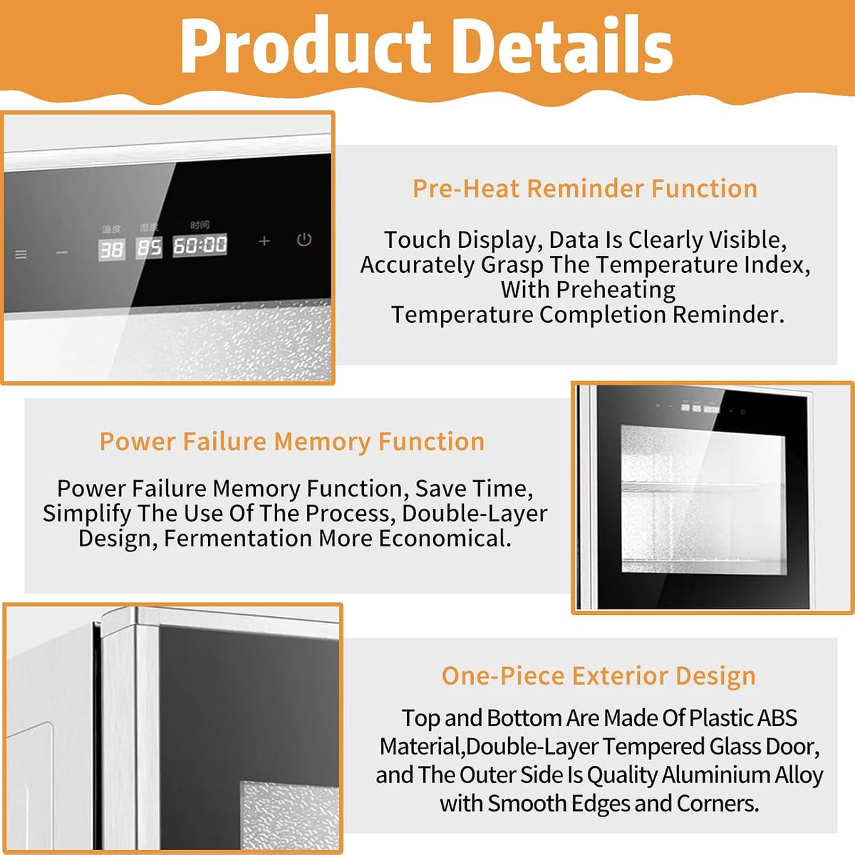 Commercial Baking Proofer Cabinet, 40/70L Proofing Box. 40L