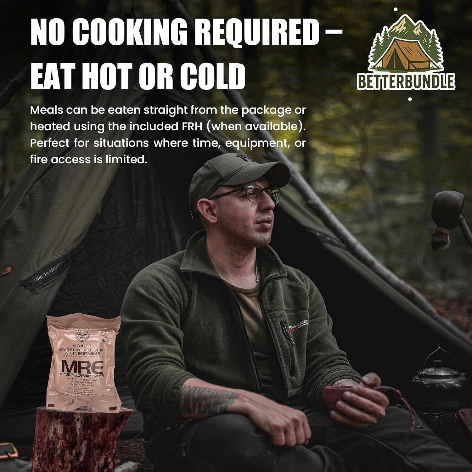 2026 Inspection MRE, U.S. MRE Meals, Emergency Supplies, Emergency Food Supply, Survival Food w/ Flameless Heater