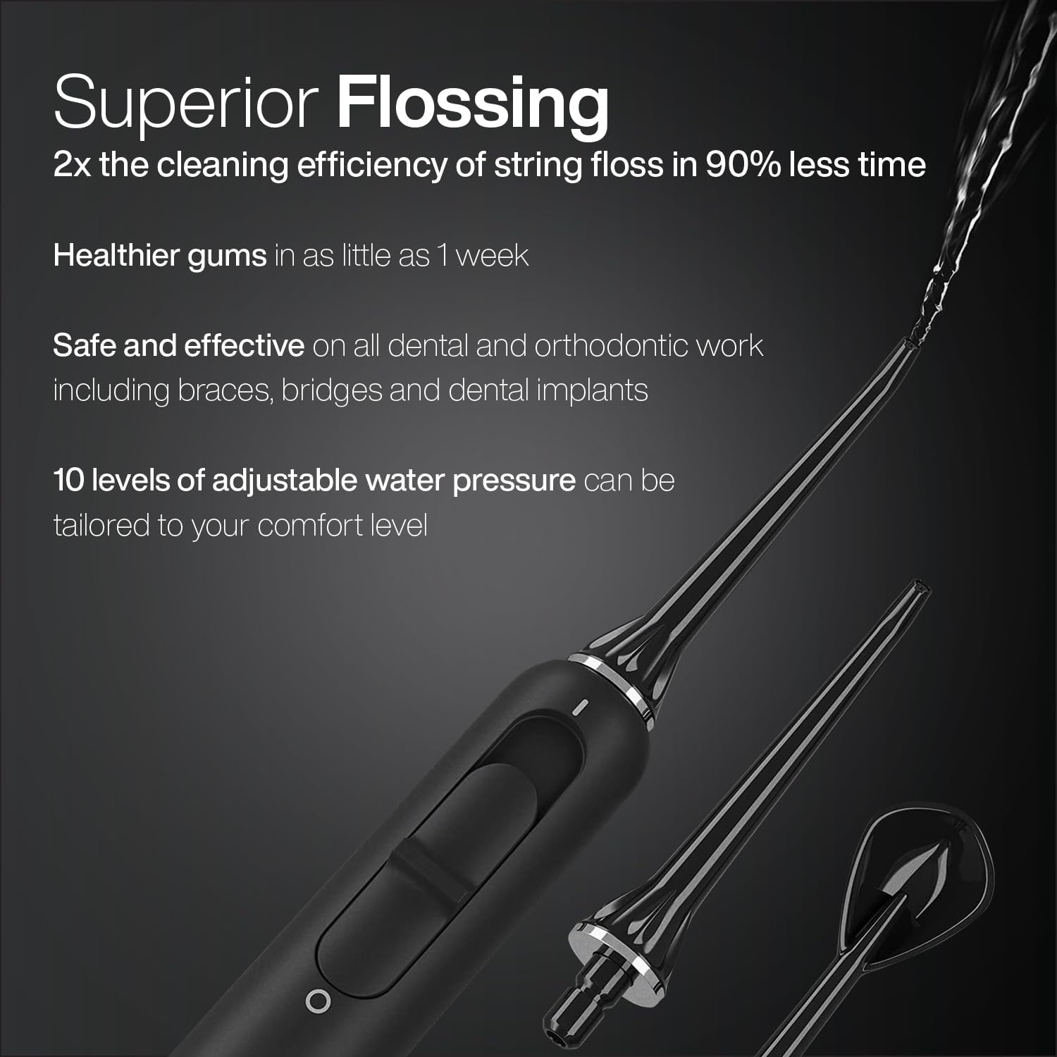 Home Dental Center PRO – Brushing & Flossing Made Easy – Brush & Floss – Power Toothbrush & Water Flosser – Whiter