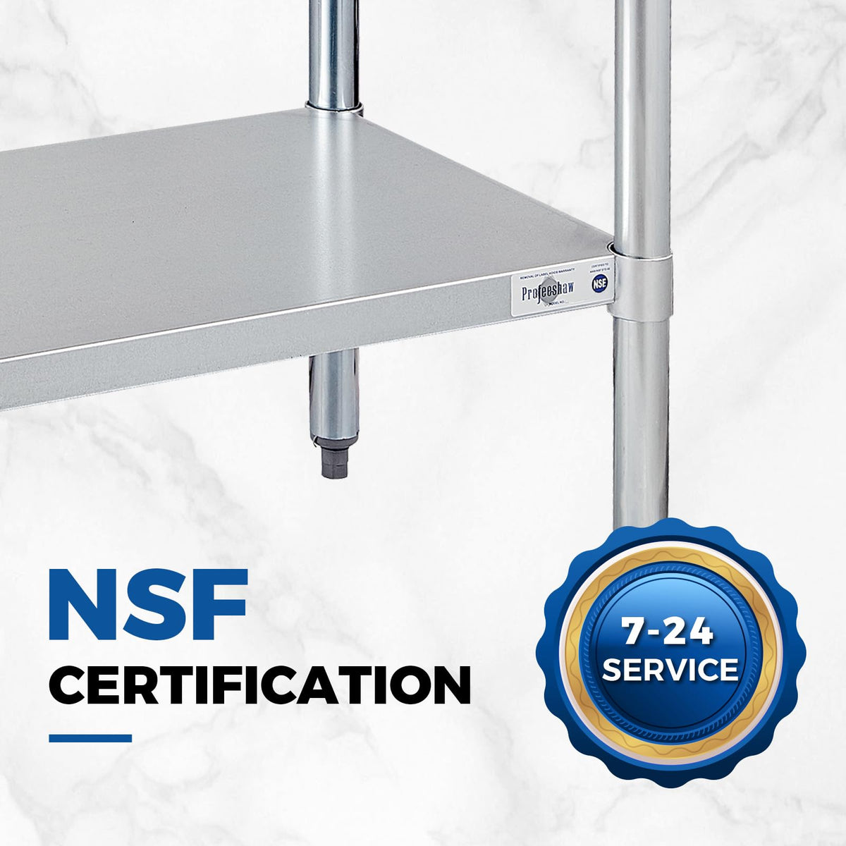 Stainless Steel Prep Table 30''x48'' Workbench with Backsplash