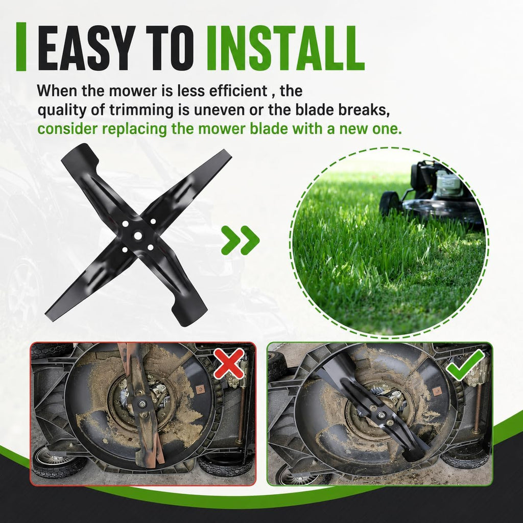 HRX217 Lawn Mower Blade Set Compatible with HRX217K1-K4 Mowers