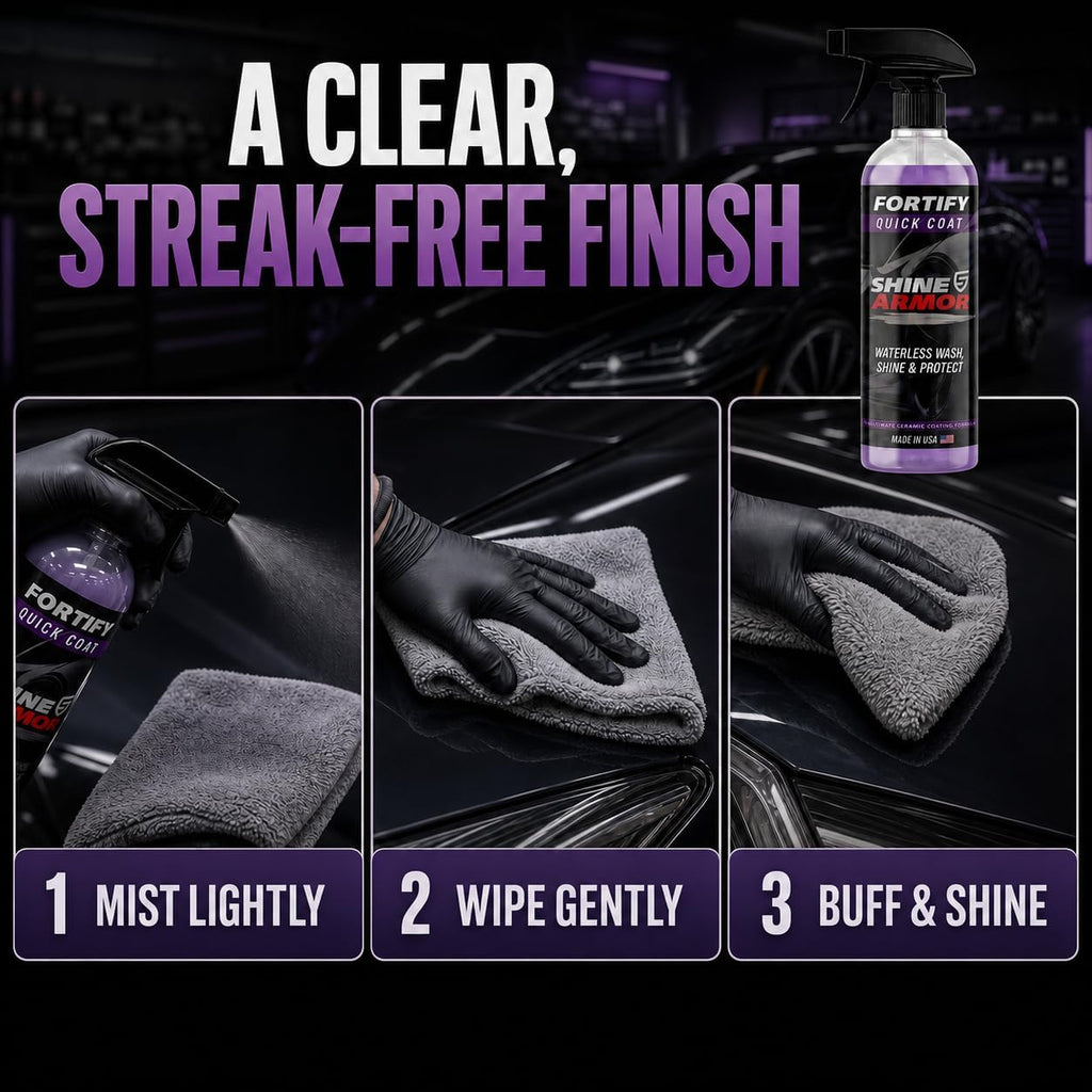 Ceramic Coating Spray - Clean, Glossy, Protected Paint in 15 Minutes Flat | 16 Fl Oz - Twice the coverage, same