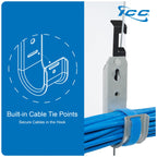 ICC 2-Inch Batwing J Hook Cable Management, Retainer Clip, 25-Pack