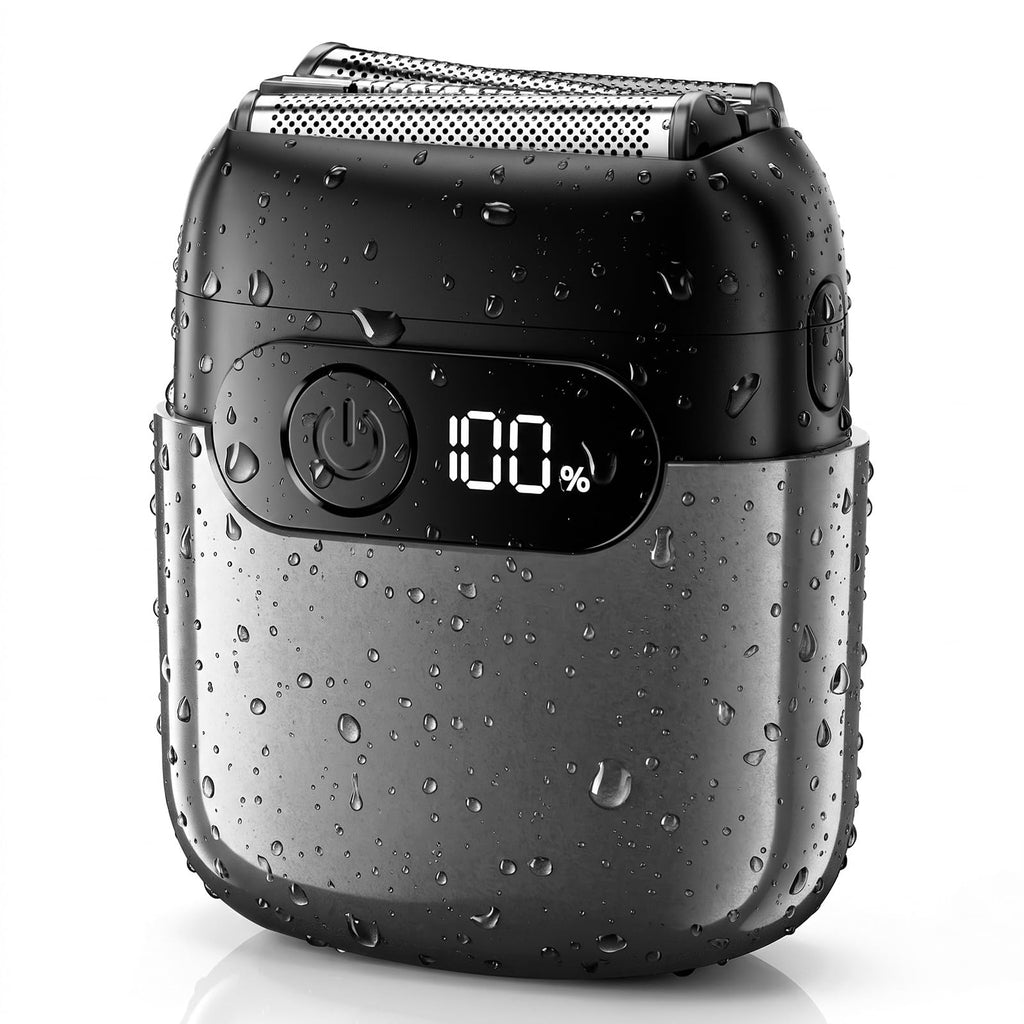 Electric Foil Shaver for Men,Compact 3D Floating Shaving Heads,Pewter