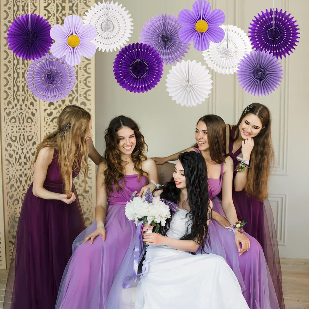Paper Fans Party Decorations Paper Flowers Decorations for Wall Classroom Floral Backdrop Baby Shower Birthday Party