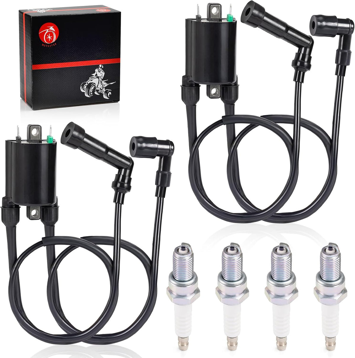 Ignition Coil & Spark plug for Kawasaki VN1500 Vulcan 1500 1996-2008
