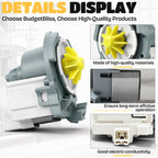 For Whirlpool WDF331PAMB0 Dishwasher Water Drain Pump Repair Component