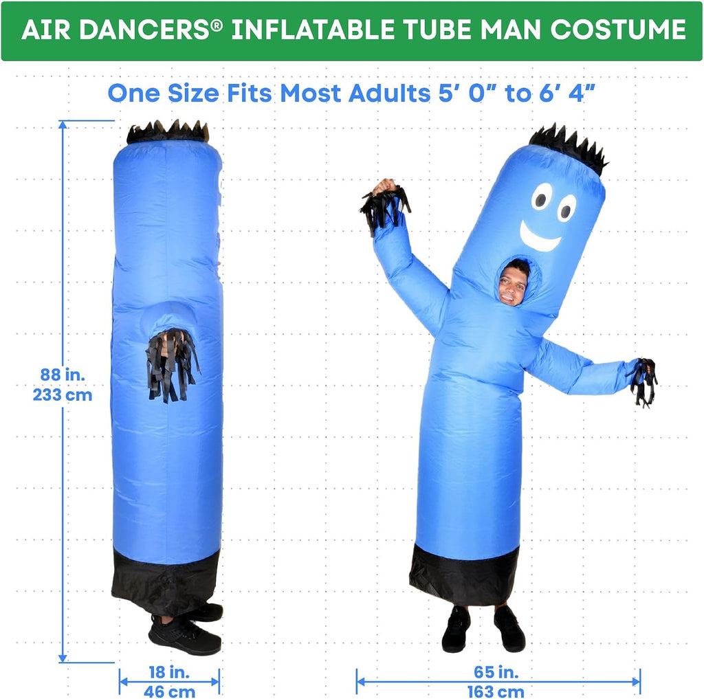 Inflatable Tube Man Costume Multi-Packs - Wacky Wavy Arm Guy Funny Inflatable Halloween Costume for Adults