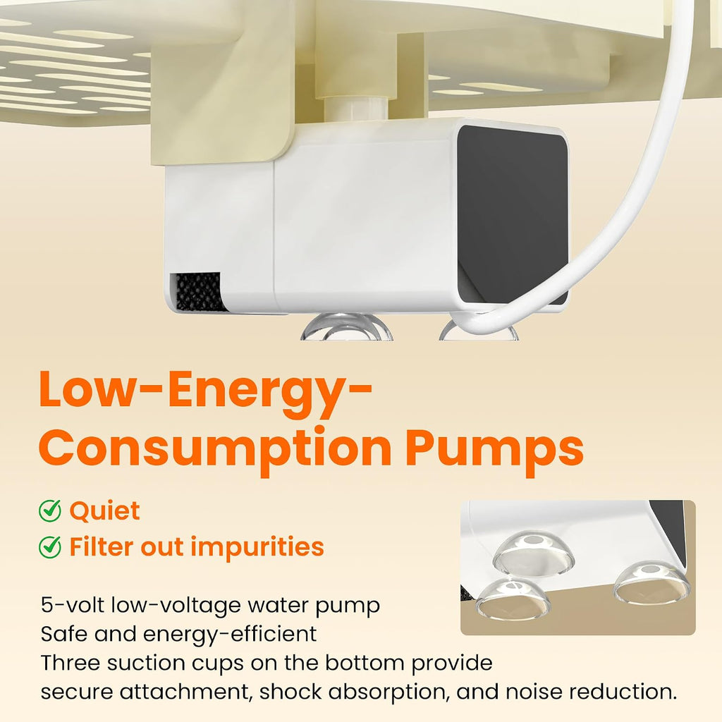 Automatic Bird Bath with Pump for Cage-Indoor Parakeet Bath Shower