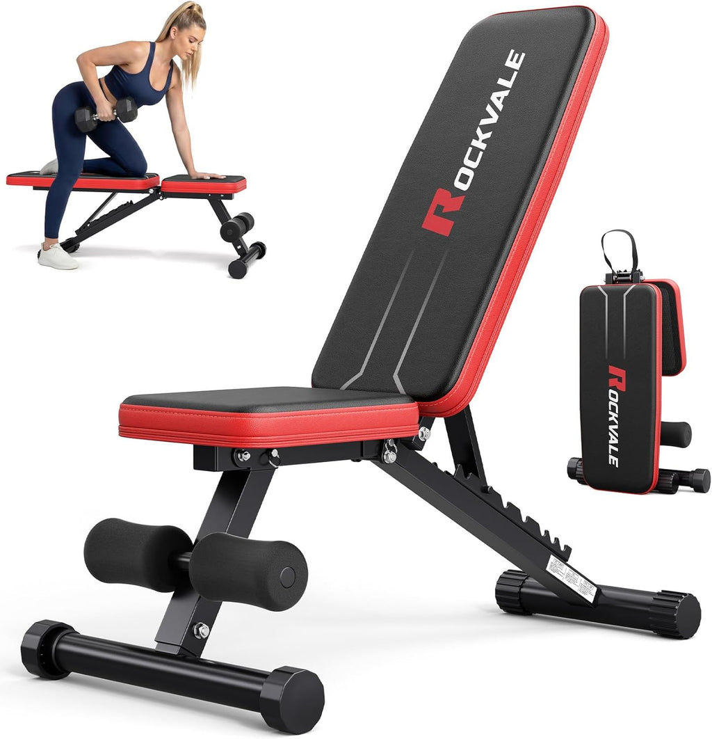 95% Pre-assemble Adjustable Weight Benches for Home Gym, 9 Backpad Positions Workout Bench, 660lb Compact Bench Press
