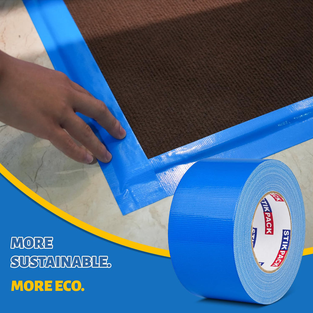 3'' Wide Blue Duct Tape Heavy Duty 3 Inches x 55 Yard, 1 Roll