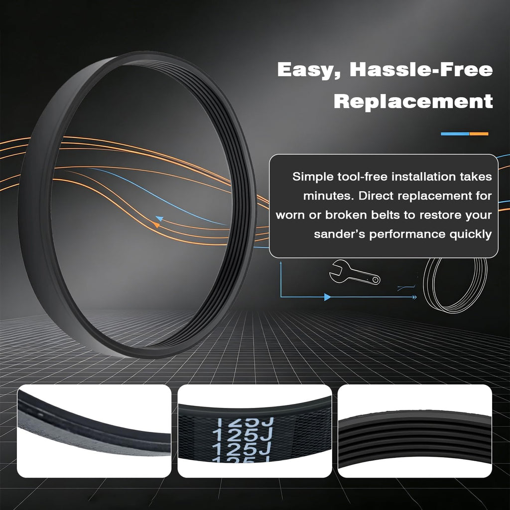 2-Pack 893626 Sander Drive Belt for Porter Cable Belt for 362 362VS 363