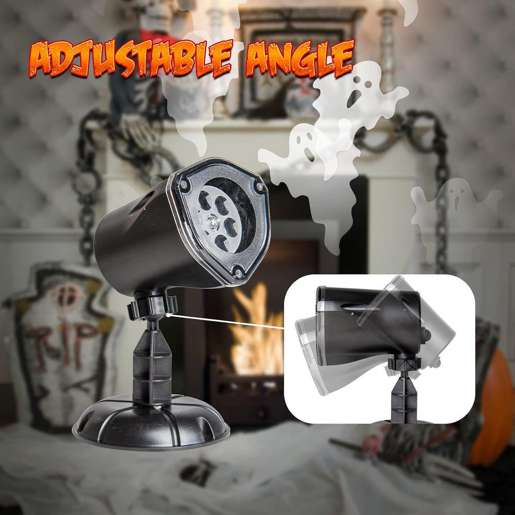 Halloween Projector Lights, Rotating Ghost Projector Halloween, Waterproof Outdoor Halloween Projector, Landscape