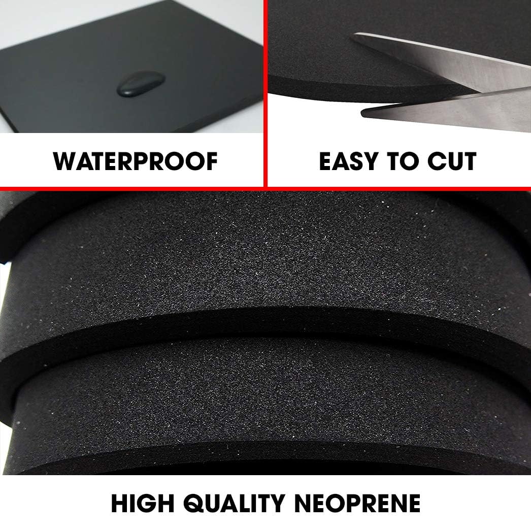 Neoprene Sponge Foam Rubber Sheet Roll, Perfect Cosplay Padding, DIY Project Sheet - Easy Cut Non-Adhesive