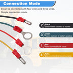 mxuteuk 4 Wire Dump Trailer Remote Control Switch 12V DC Up Down Push Button Switch for Double Acting Hydraulic Pump Lift Winch Dump Bed G018-4W