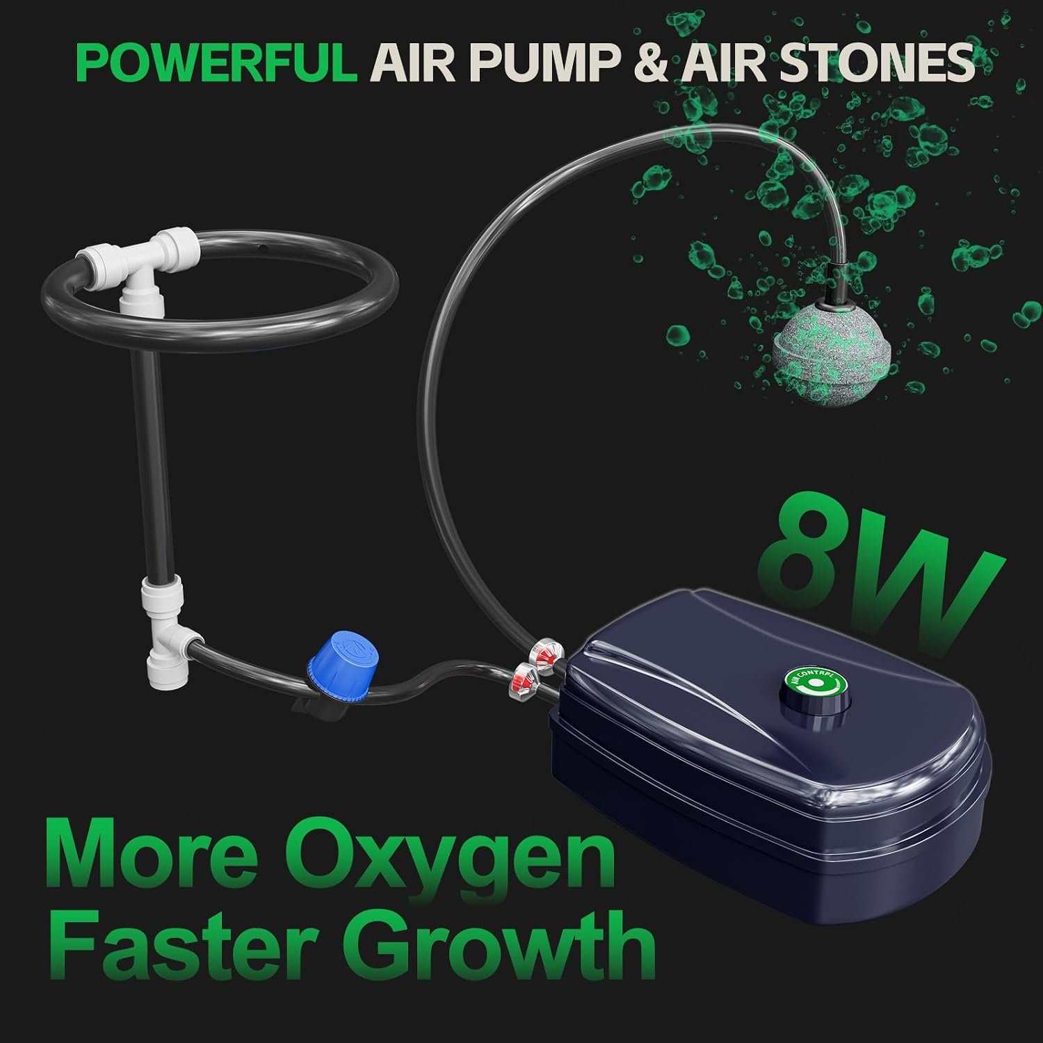 7 Gallon 2 Buckets DWC Hydroponics Grow System with Wheels | Top Drip Kit, Deep Water Culture Recirculating Drip