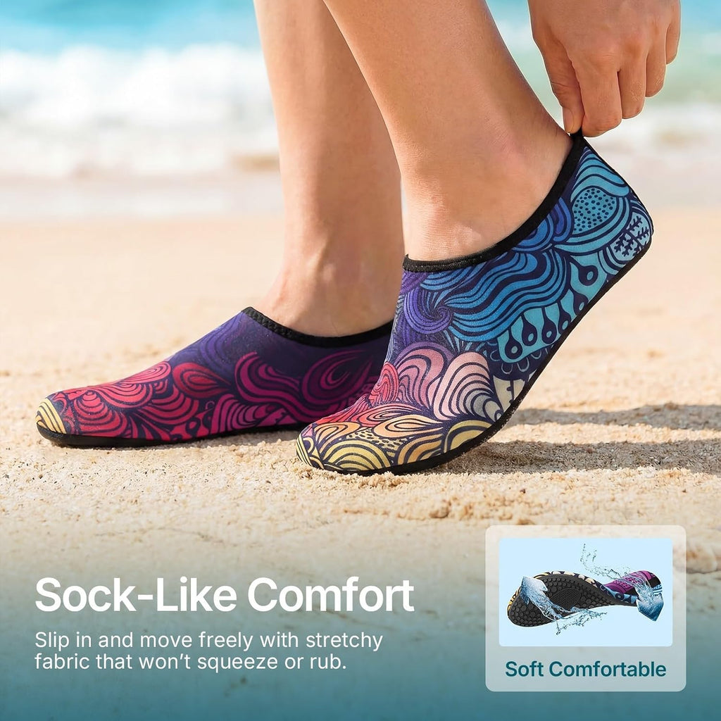 Water Shoes for Women Men Quick-Dry Aqua Socks Swim Beach Outfits Barefoot | Yoga Exercise Wear Sport Accessories