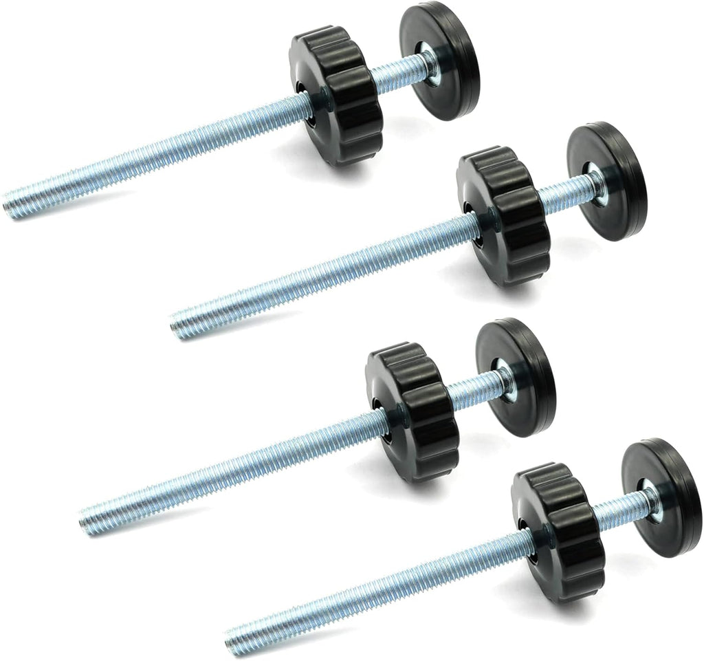 4 Pack 8MM Baby Gate Threaded Spindle Rod, Replacement Hardware Parts Kit for Pet & Dog Pressure Mounted Safety Gates