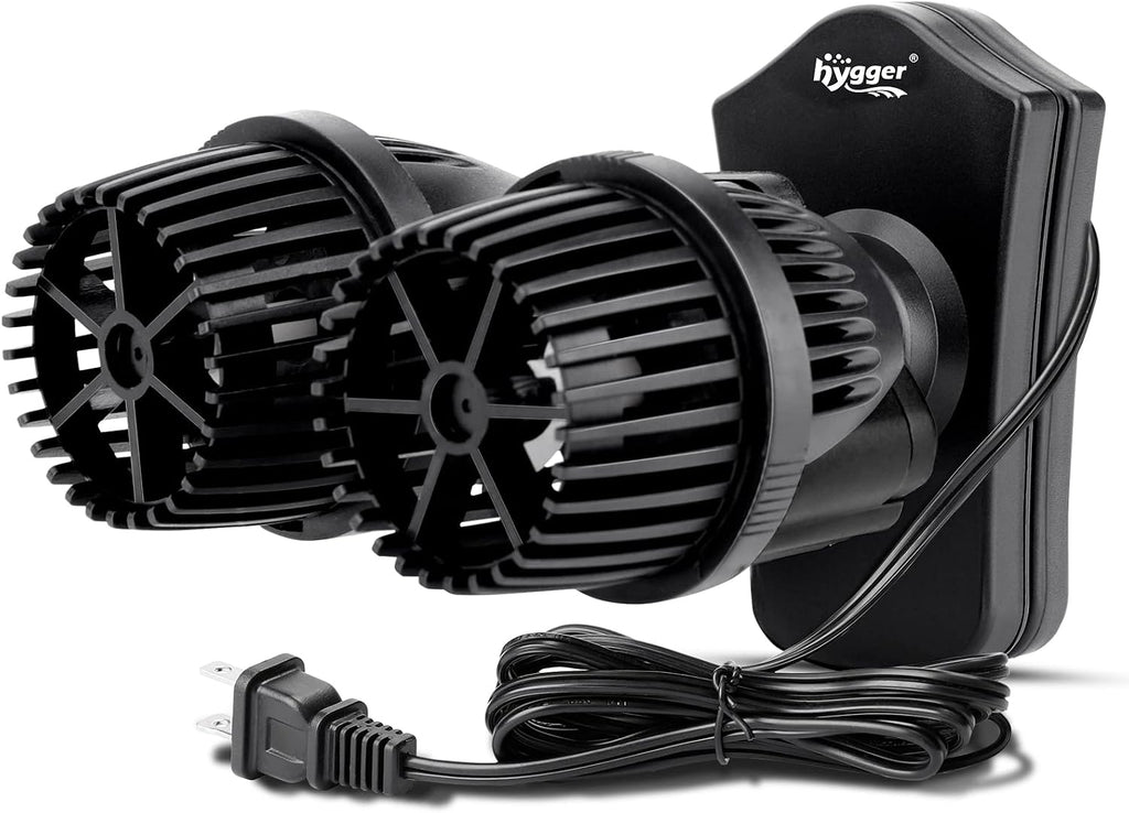 2100GPH Double Head Aquarium Wave Maker, Quiet 5W Aquarium Circulation Pump, with Strong Magnetic Suction Base