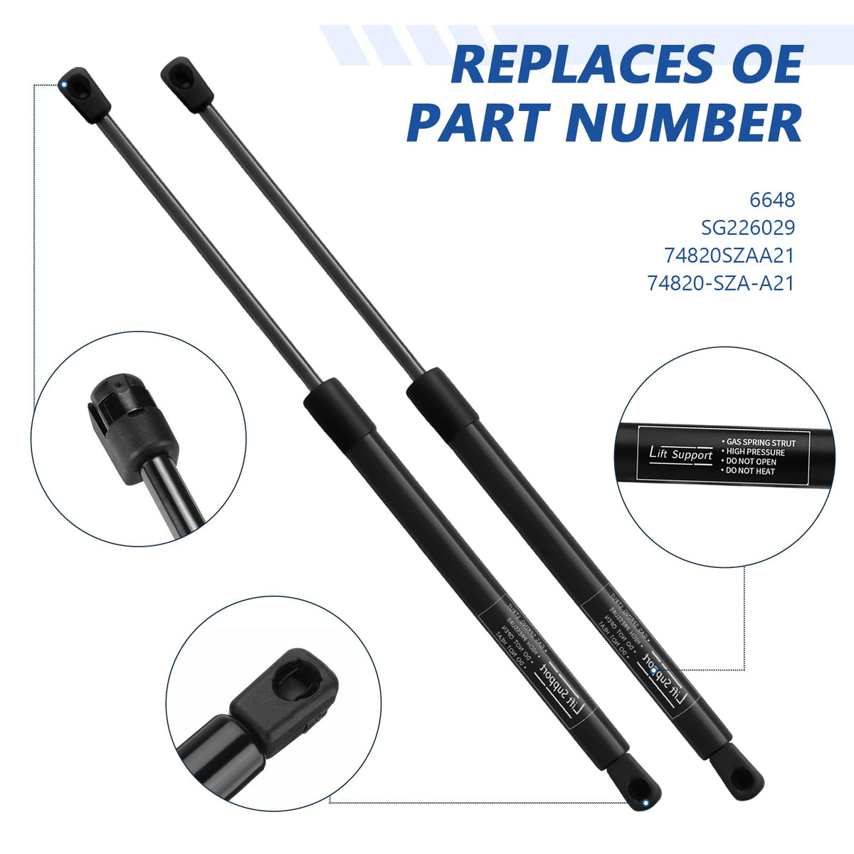 Rear Window Struts for Honda Pilot 2009-2015 2 Pcs,SG226029