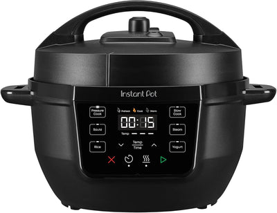 4QT RIO Mini 7-in-1 Multi-Cooker, Pressure Cooker, Slow cook, Sauté, Steam, Rice Maker, Yogurt, & Warmer, Black, 4