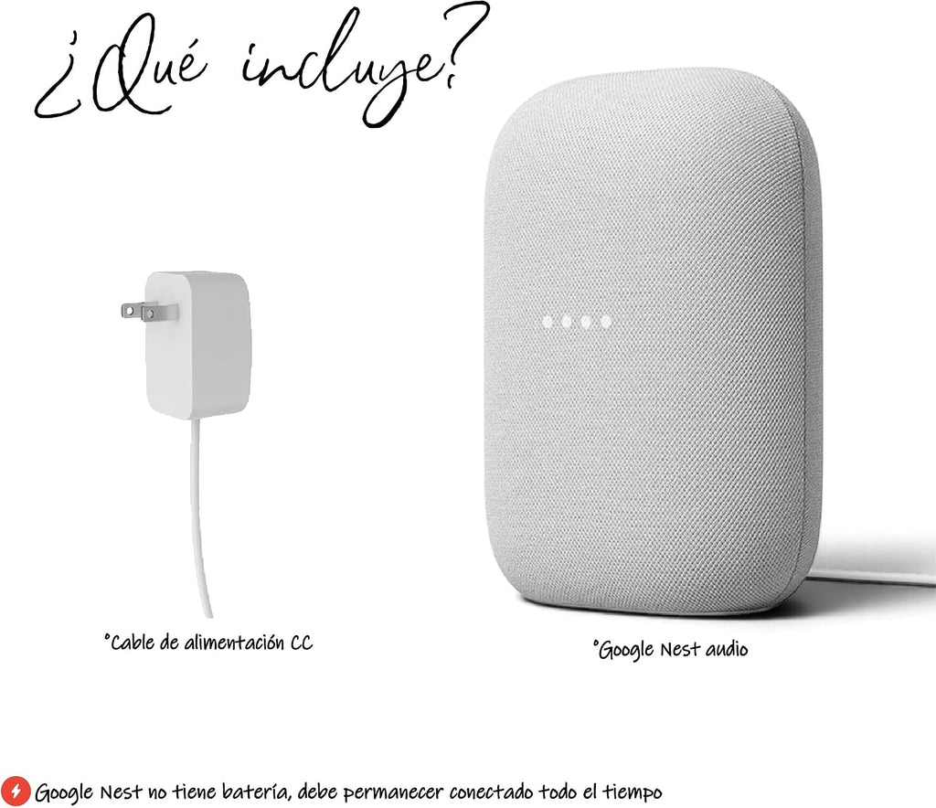 Nest Audio (3-Pack) Smart Speakers – Multi-Room Wireless Home Speaker Bundle with Bluetooth, Wi-Fi, Assistant, Stereo