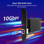 10G PCI-E Network Card Single RJ45 Port, 10G NIC with Intel X540-T1 Conrtoller, VIMIN 10Gb Base-T Ethernet Network Card Compatible with PCI Express X8, X16, Support Windows/Windows Server/Linux/VMware