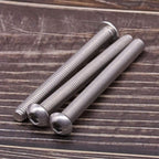 3/8-16 x 3 Button Head Socket Cap Bolts Screws, 304 Stainless Steel 18-8, Full Thread, Coarse Thread UNC, Allen Hex Drive, 10 PCS